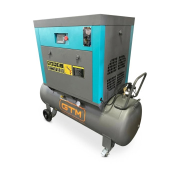Гвинтовий повітряний компресор 200 л GTM DLG7.5V/inv масляний 380В/інвертор/кожух (DLG7.5V-INV Closed case)