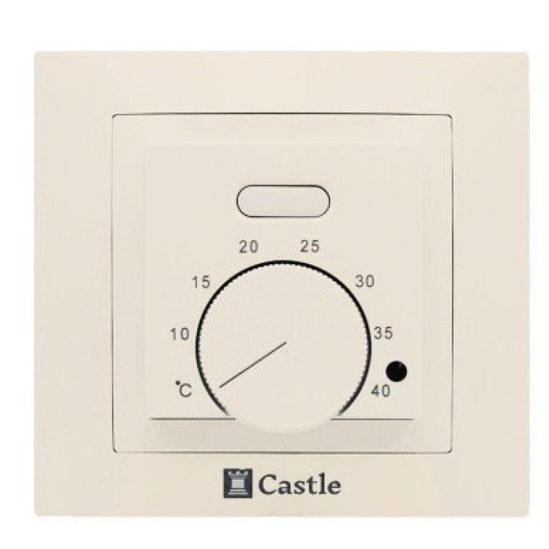 Терморегулятор механічний Castle AC308H слонова кістка
