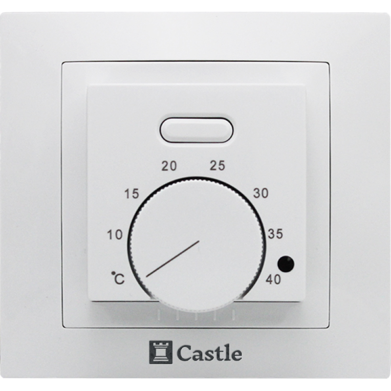 Терморегулятор механічний Castle AC308H білий