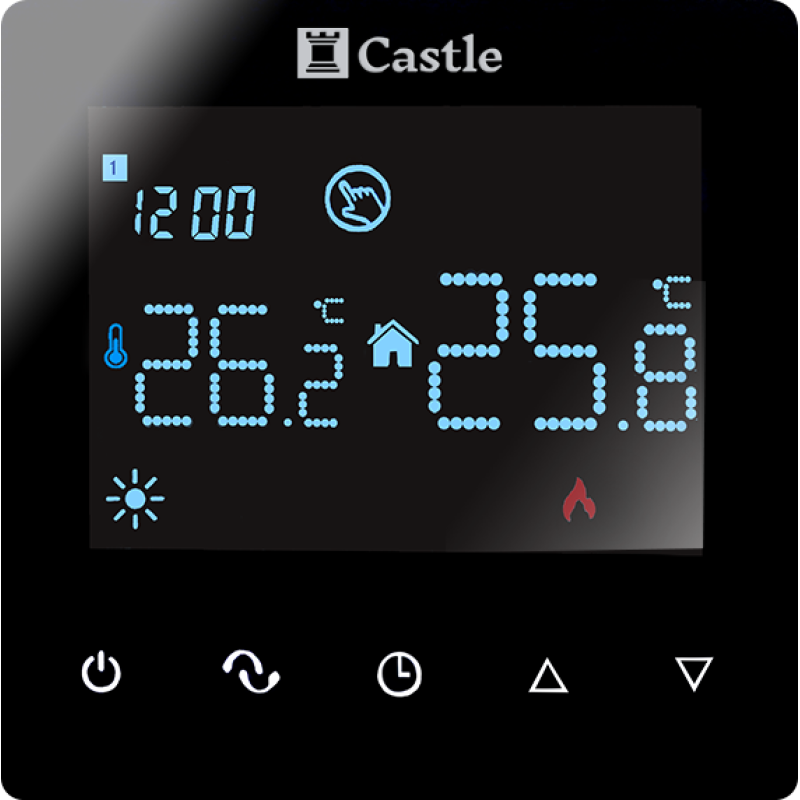 Сенсорний програматор Castle AC606H чорний