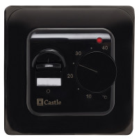 Терморегулятор механічний Castle RTC 70.26 чорний матовий